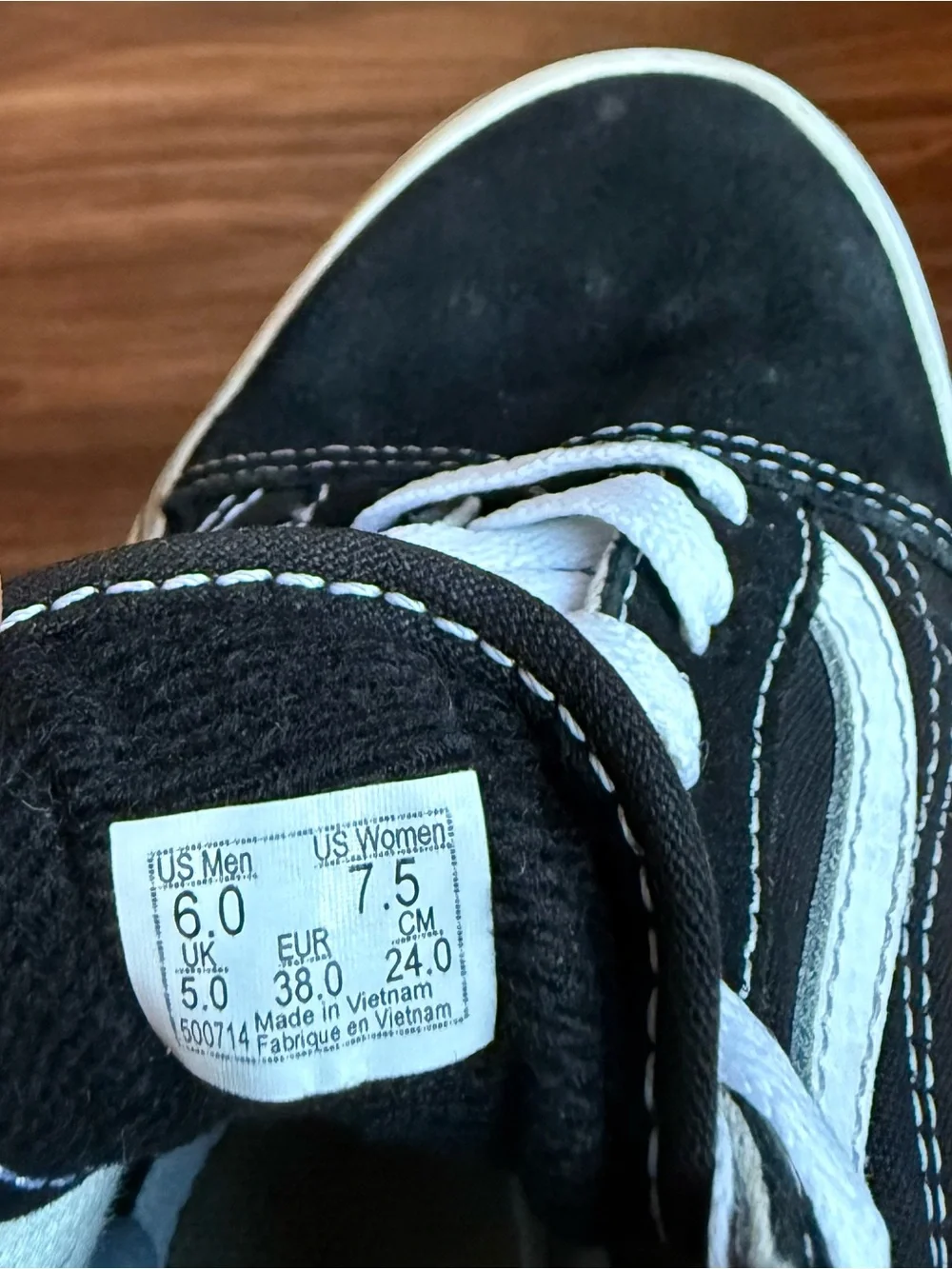Vans Black and White Old Skool Low-Top Sneakers